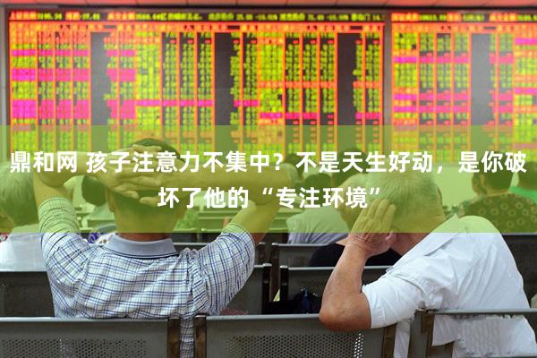 鼎和网 孩子注意力不集中？不是天生好动，是你破坏了他的 “专注环境”