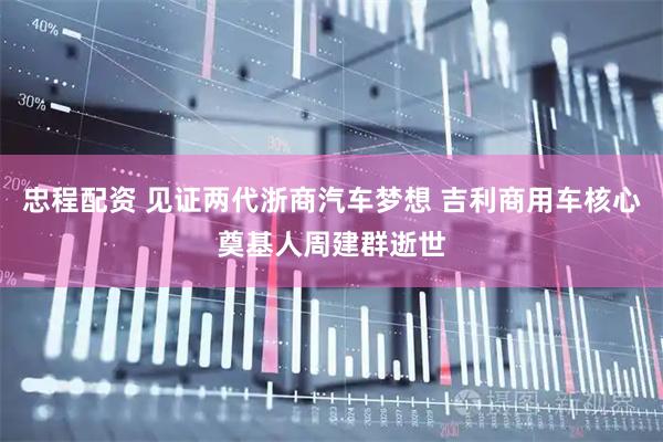 忠程配资 见证两代浙商汽车梦想 吉利商用车核心奠基人周建群逝世
