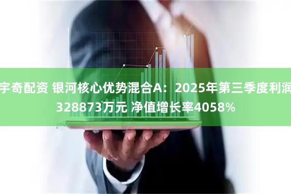 宇奇配资 银河核心优势混合A：2025年第三季度利润328873万元 净值增长率4058%