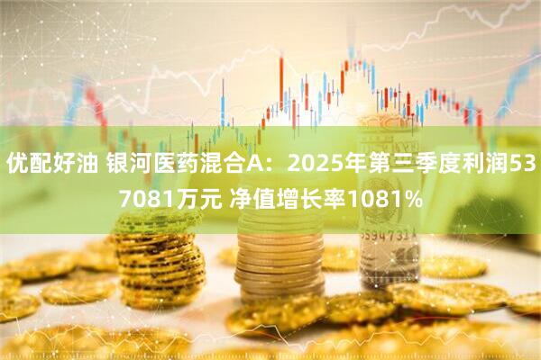 优配好油 银河医药混合A：2025年第三季度利润537081万元 净值增长率1081%